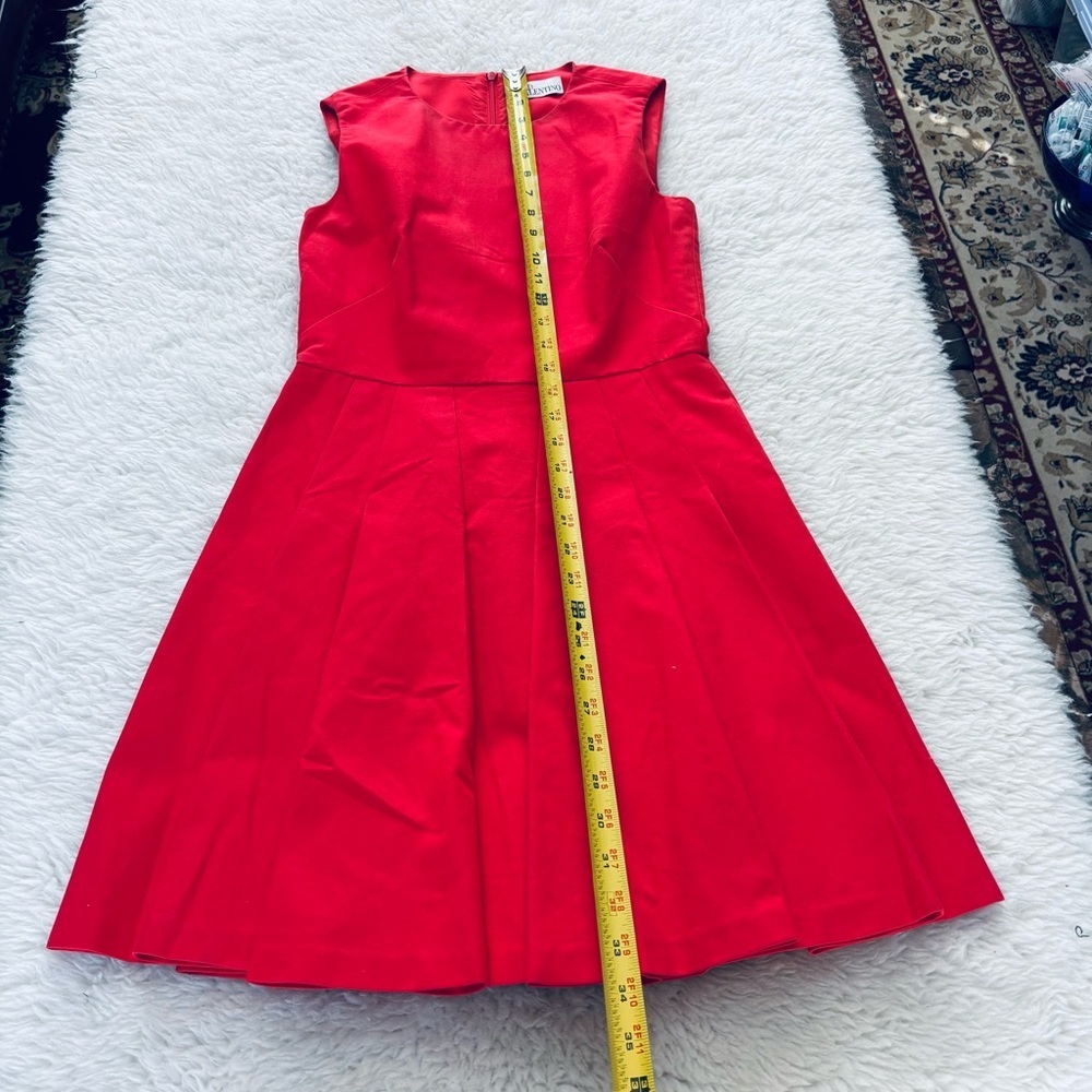 RED Valentino RN# 43835 Red Pleated Dress size EU 38 US XS-S - Picture 10 of 15